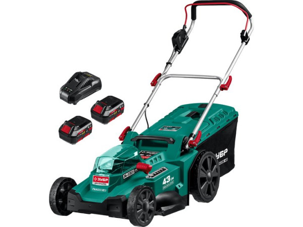 Газонокосилка Зубр Мастер ГКЛ-4336-42 (с 2-мя АКБ)