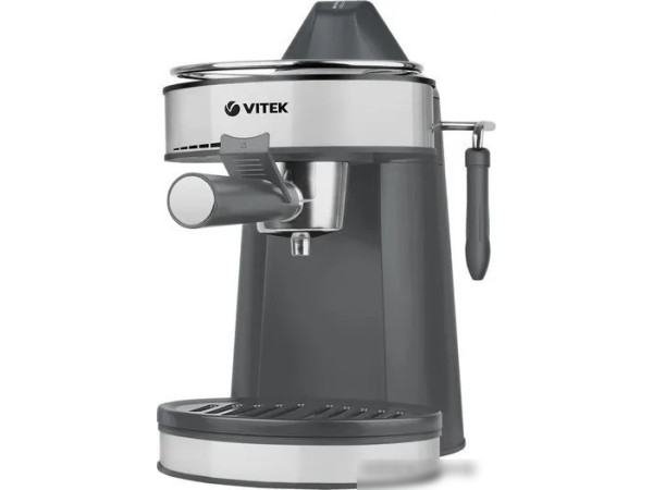 Рожковая бойлерная кофеварка Vitek VT-1524 (черный/серебристый)