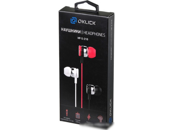 Наушники Oklick HP-S-210 (красный)