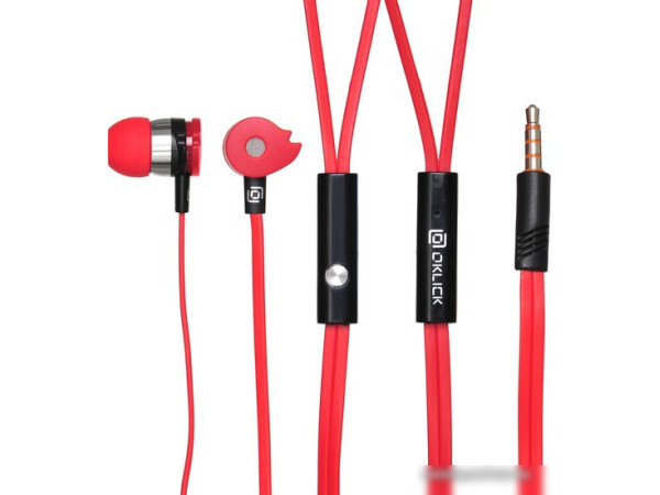 Наушники Oklick HS-S-210 (красный)