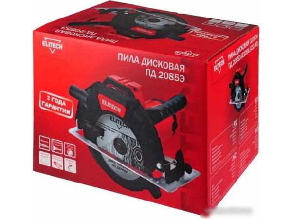 Дисковая (циркулярная) пила ELITECH ПД 2085Э E2206.022.00