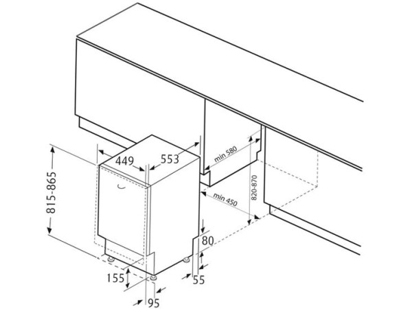 Посудомоечная машина Krona KASKATA 45 BI