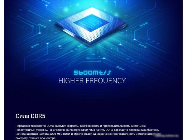 Оперативная память Silicon-Power 32ГБ DDR5 5200 МГц SP032GBLVU520F02