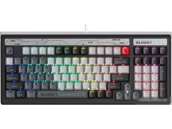 Клавиатура A4Tech Bloody B950 (черный/серый, Light Strike Libra Brown)