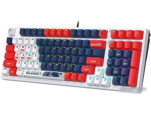 Клавиатура A4Tech Bloody S98 Sports Navy (Bloody BLMS Red)
