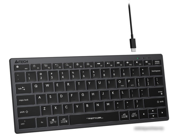 Клавиатура A4Tech Fstyler FX61 (серый/черный)