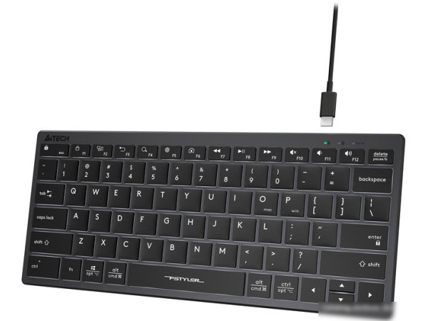 Клавиатура A4Tech Fstyler FX61 (серый/черный)