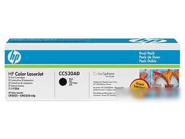 Картридж HP CC530AD 2 шт.