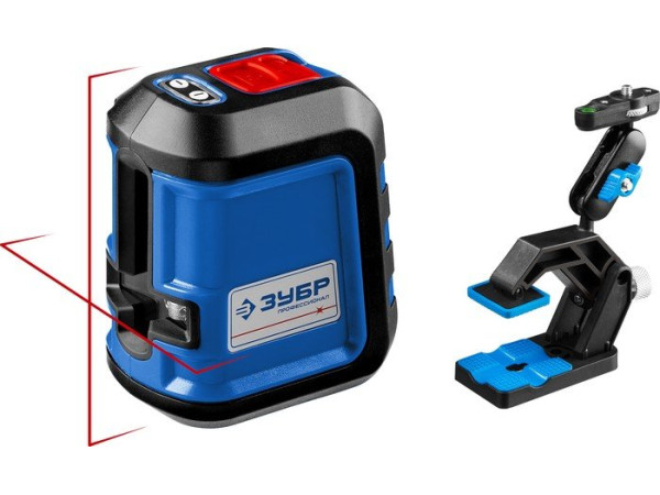 Лазерный нивелир Зубр Крест-15 34902-2 (с держателем)