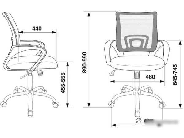 Кресло Бюрократ CH-695N/SL/BL/TW-11 (черный/синий)