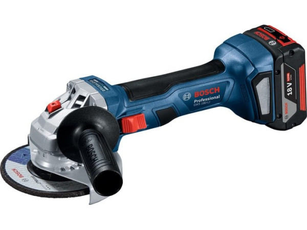 Угловая шлифмашина Bosch GWS 180-LI Professional 06019H9021 (с 2-мя АКБ, кейс)
