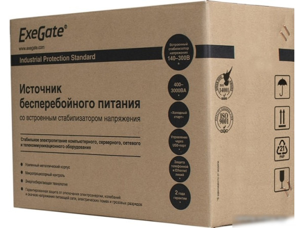 Источник бесперебойного питания ExeGate Power Back BNB-400.LED.AVR.C13.RJ