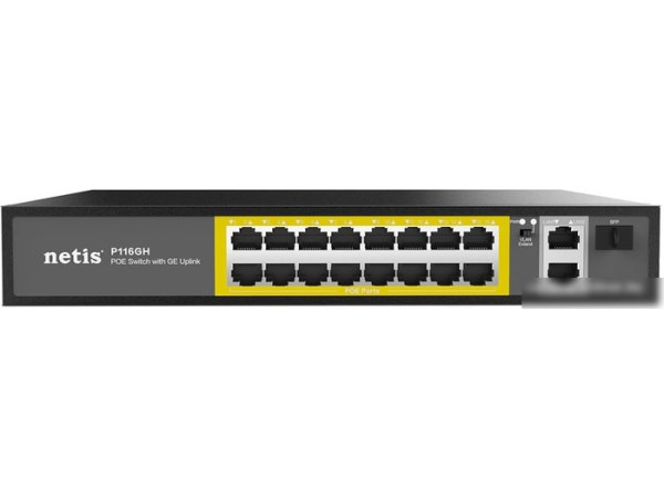 Неуправляемый коммутатор Netis P116GH