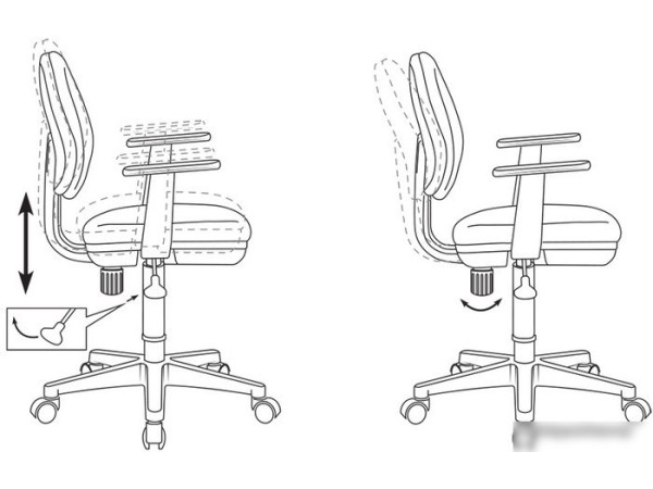 Компьютерное кресло Бюрократ CH-W356AXSN/MASKARAD (мультиколор)