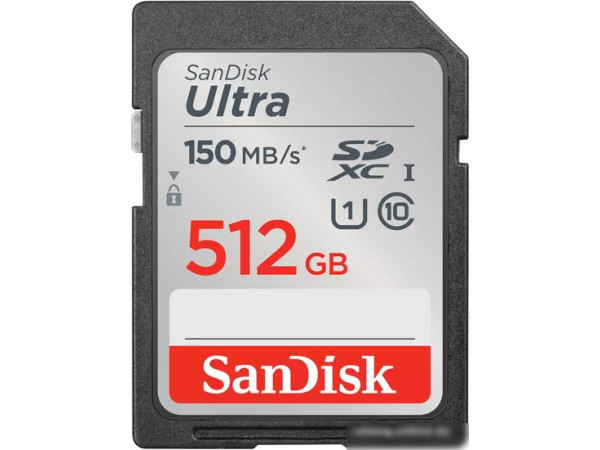 Карта памяти SanDisk Ultra SDXC SDSDUNC-512G-GN6IN 512GB