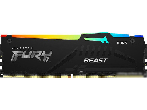 Оперативная память Kingston FURY Beast RGB 16ГБ DDR5 5600 МГц KF556C36BBEA-16