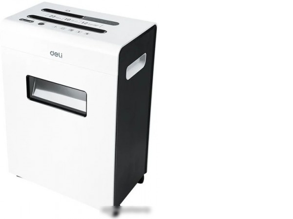 Шредер Deli E9903-EU (белый/черный)