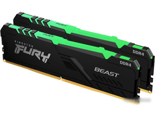 Оперативная память Kingston FURY Beast RGB 2x8ГБ DDR4 2666 МГц KF426C16BB2AK2/16