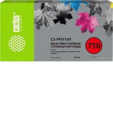 Картридж CACTUS CS-PFI710Y (аналог Canon PFI710Y)