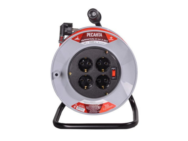 Удлинитель на катушке Ресанта СУ-3x1.5-50/2