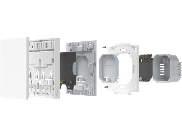 Выключатель Aqara Smart Wall Switch H1 одноклавишный без нейтрали (черный)