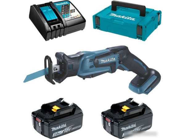 Сабельная пила Makita DJR185RFE (с 2-мя АКБ, кейс)