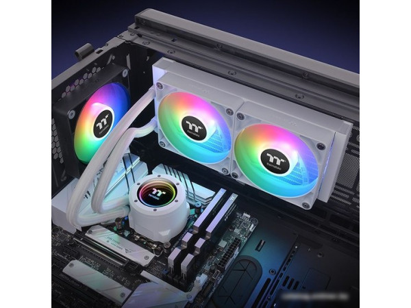 Жидкостное охлаждение для процессора Thermaltake TH240 V2 ARGB Snow Edition CL-W364-PL12SW-A