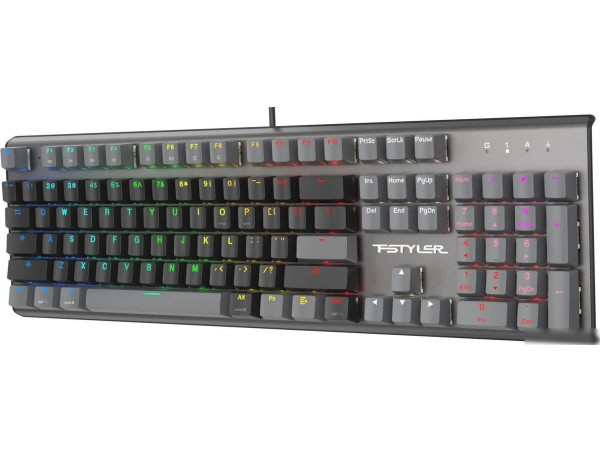 Клавиатура A4Tech Fstyler FS100 Neon (серый/черный)