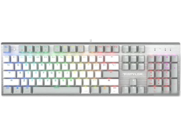 Клавиатура A4Tech Fstyler FS100 Neon (серебристый/серый)