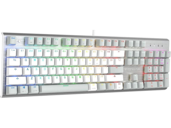 Клавиатура A4Tech Fstyler FS100 Neon (серебристый/серый)