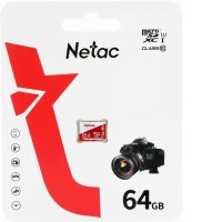 Карта памяти Netac microSDXC P500 ECO 64GB