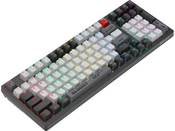 Клавиатура A4Tech Bloody WS98 Black & White (Bloody BLMS Red Plus)