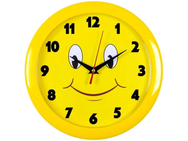 Настенные часы Бюрократ WallC-R81P23/Yellow