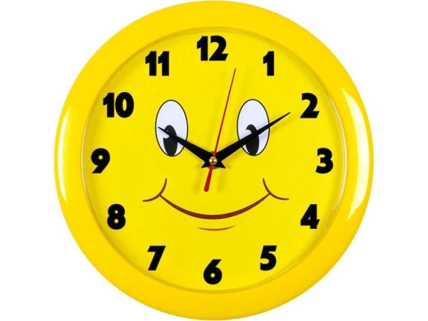 Настенные часы Бюрократ WallC-R81P23/Yellow