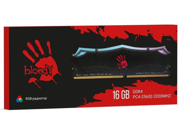 Оперативная память A4Tech Bloody RGB 16ГБ DDR4 3200 МГц BDM016A3200RD