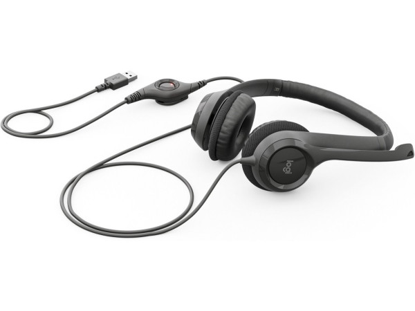 Офисная гарнитура Logitech H390 (черный)