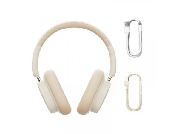 Наушники Baseus Bowie D05 (белый/бежевый)