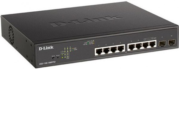 Управляемый коммутатор 2-го уровня D-Link DGS-1100-10MPPV2/A3A