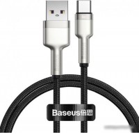 Кабель Baseus Cafule Series Metal Data Cable USB Type-A - Type-C 66W CAKF000001 (0.25 м, черный)
