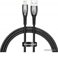 Кабель Baseus Glimmer Series Fast Charging Data Cable USB Type-A - Lightning 2.4A CADH000201 (1 м, черный)
