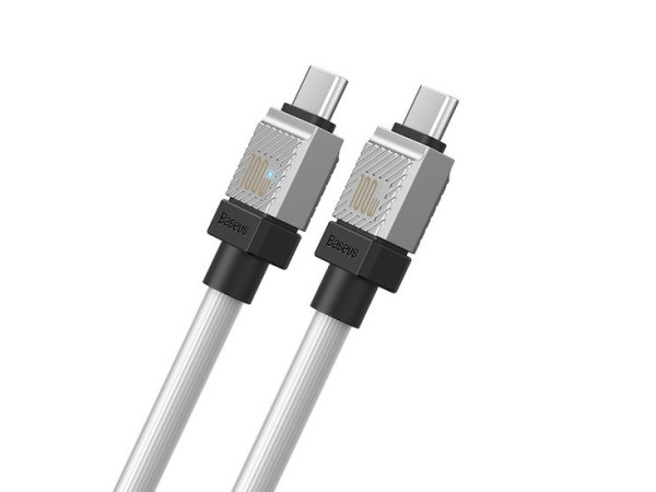 Кабель Baseus CoolPlay Series Fast Charging Cable 100W USB Type-C - USB Type-C (2 м, белый)