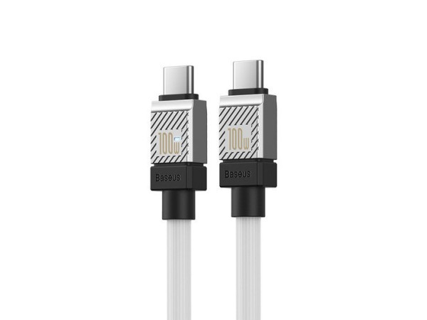 Кабель Baseus CoolPlay Series Fast Charging Cable 100W USB Type-C - USB Type-C (2 м, белый)