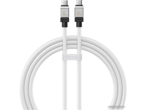 Кабель Baseus CoolPlay Series USB Type-C - USB Type-C (1 м, белый)