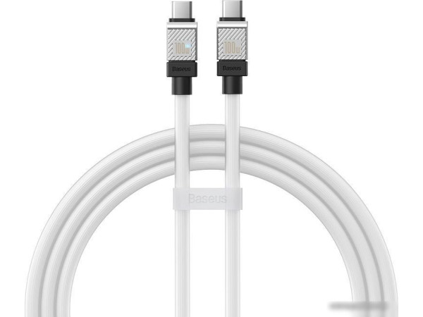 Кабель Baseus CoolPlay Series USB Type-C - USB Type-C (1 м, белый)