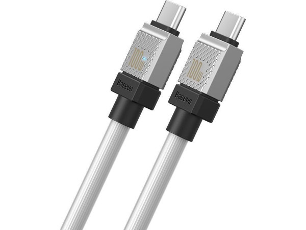 Кабель Baseus CoolPlay Series USB Type-C - USB Type-C (1 м, белый)