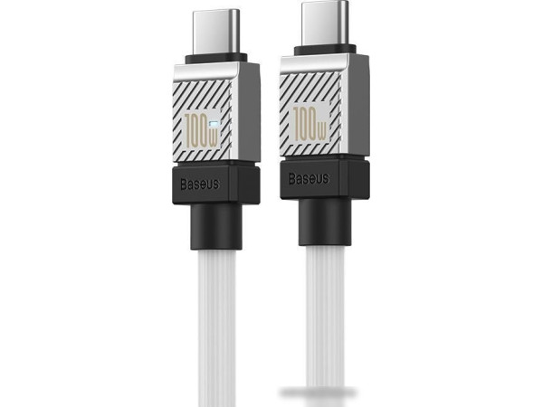 Кабель Baseus CoolPlay Series USB Type-C - USB Type-C (1 м, белый)