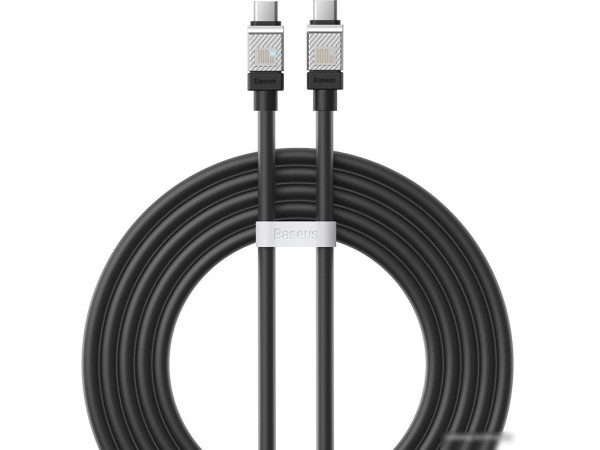 Кабель Baseus CoolPlay Series USB Type-C - USB Type-C (2 м, черный)