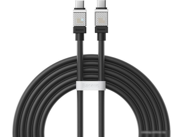 Кабель Baseus CoolPlay Series USB Type-C - USB Type-C (2 м, черный)