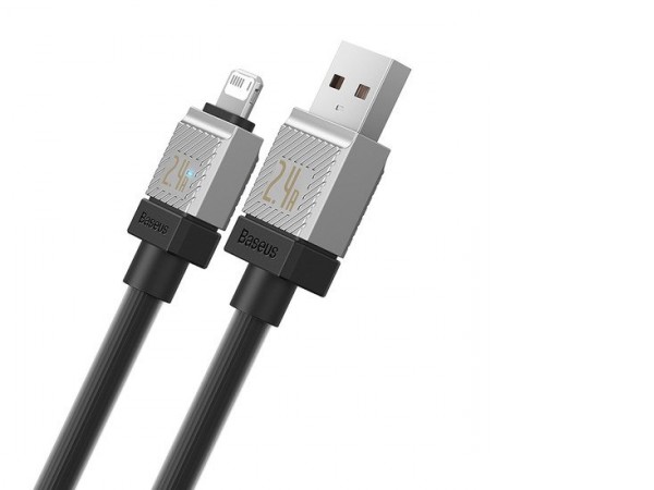 Кабель Baseus CoolPlay Series Fast Charging Cable 2.4A USB Type-A - Lightning (2 м, черный)