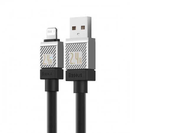 Кабель Baseus CoolPlay Series Fast Charging Cable 2.4A USB Type-A - Lightning (2 м, черный)